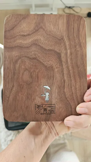 Kalimba de madera con funda y libro