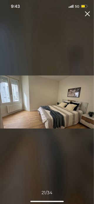 Conjunto habitación: cama y mesillas