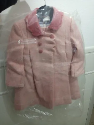 Abrigo niña rosa