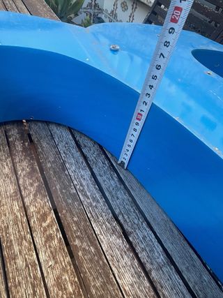 Gigante Letra “M” azul 140 cm industrial Jardinera