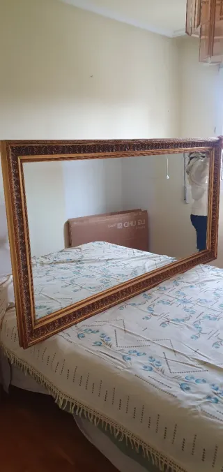 Espejo Marco Antiguo Dorado