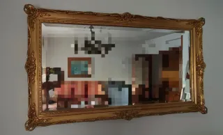 Espejo Marco Dorado Estilo Clásico
