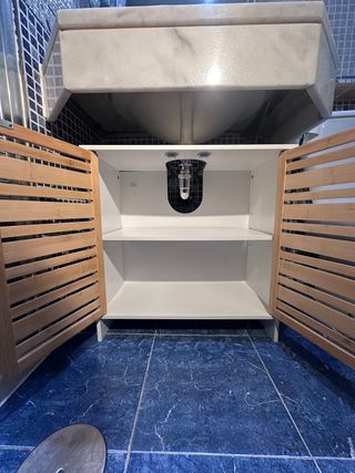 Mueble de Baño Bambú Blanco