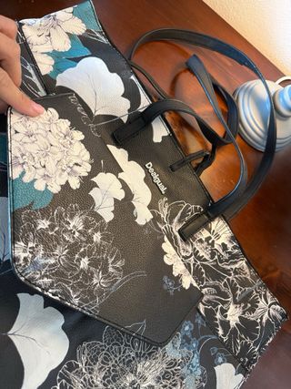 Borsa Desigual con Pochette Floreale