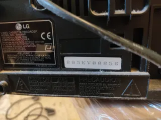 Reproductor VHS LG W904NP