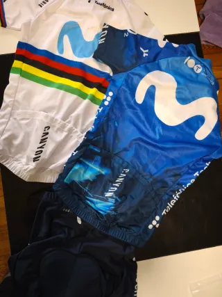 Conjunto Ciclismo Movistar Niño Talla 2XL