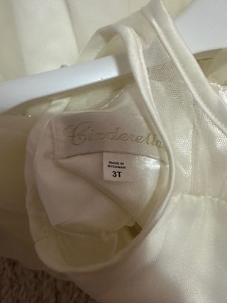 Vestido de fiesta blanco talla 3T