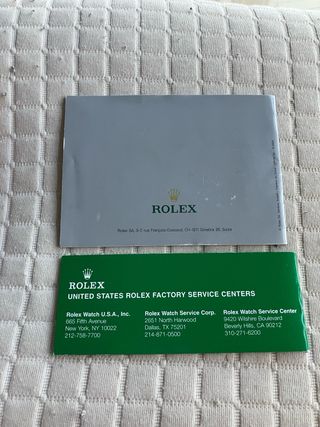 Caja Rolex Servicio Vintage + Accesorios