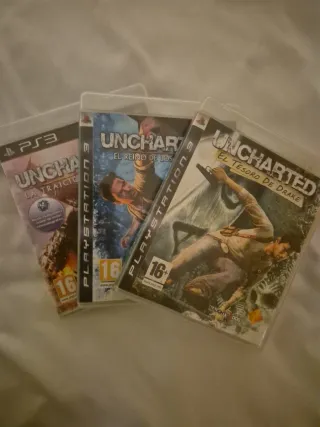 Colección Uncharted 1, 2 y 3 lote PS3