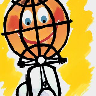 Quadro Vespa 'Mundo' ● Cornice in legno 48 x 33 cm