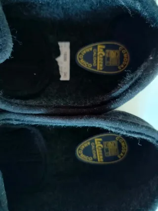 Zapatillas de fieltro Mujer T.40 Negro Velcro