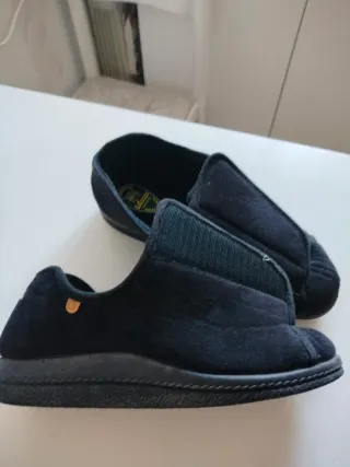 Zapatillas de fieltro Mujer T.40 Negro Velcro