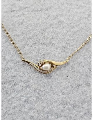 COLLAR ORO 18KT CON 1 PERLA 3.4GR