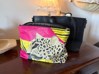 Borsa shopper YNot? nera + pochette fantasia