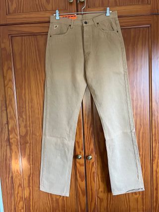 Chinos Lois New Recto Talla 44 Vintage 80s Camel