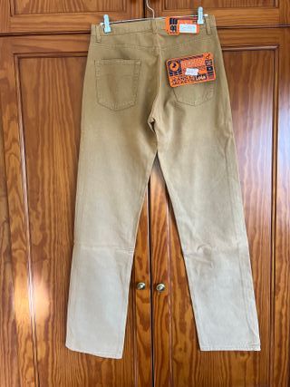 Chinos Lois New Recto Talla 44 Vintage 80s Camel