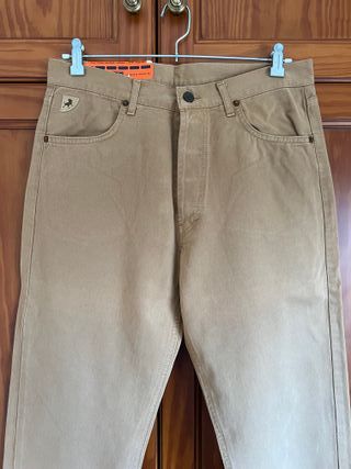 Chinos Lois New Recto Talla 44 Vintage 80s Camel