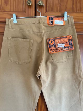 Chinos Lois New Recto Talla 44 Vintage 80s Camel
