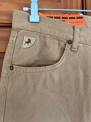 Chinos Lois New Recto Talla 44 Vintage 80s Camel