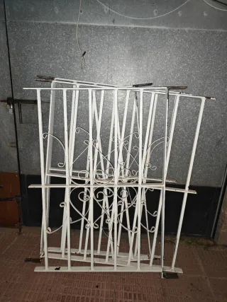 Rejas de hierro forjado blanca