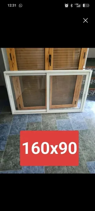 Ventana corredera aluminio 160x90