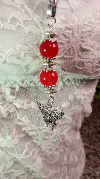 Collana agata rossa naturale