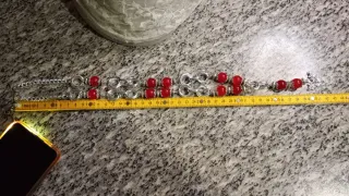 Collana agata rossa naturale