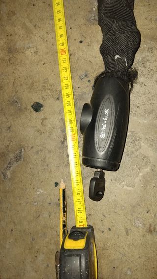 Candado Antirrobo Moto Cadena Global Lock Negro