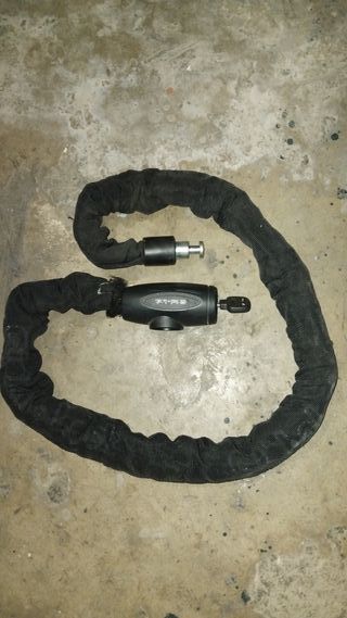 Candado Antirrobo Moto Cadena Global Lock Negro