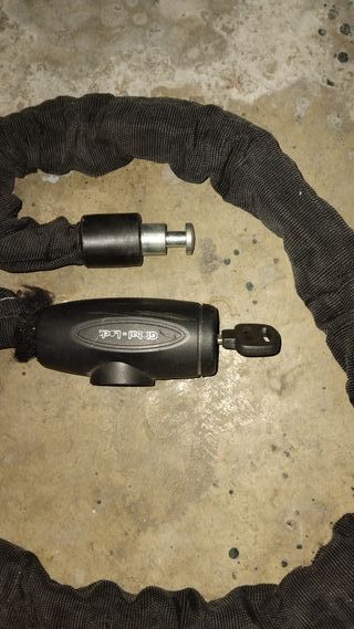 Candado Antirrobo Moto Cadena Global Lock Negro