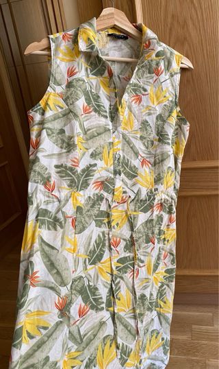 Vestido Esmara Estampado Hojas Talla S