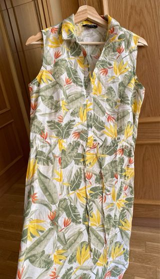 Vestido Esmara Estampado Hojas Talla S