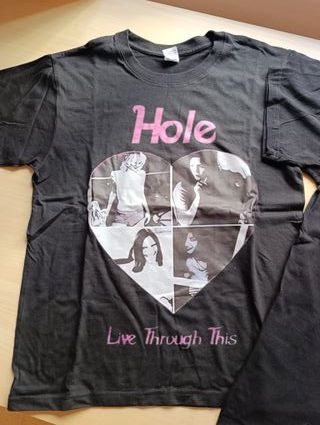 2 Camisetas banda HOLE Live Through This Talla S