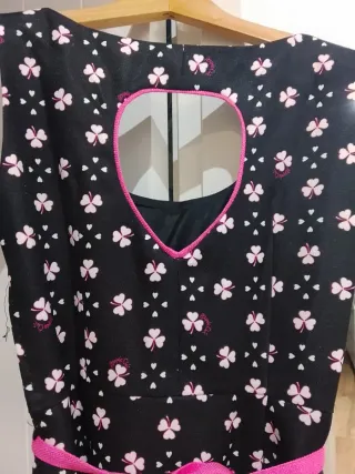 Vestido Veraniego Purple C. Negro/Rosa