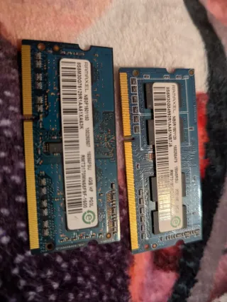 Memoria RAM DDR3 Portátil 4GB + 2GB