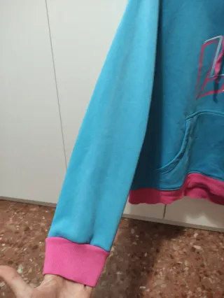 Sudadera LX Mujer Azul y Fucsia