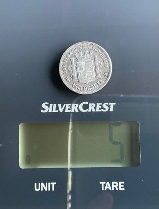 ºoO 1 pta Gob. Provisional 1869 - SNM - plata - Es