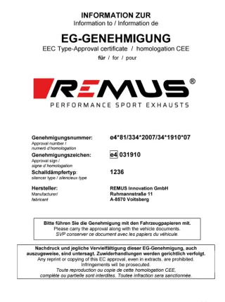 Escape Remus Golf 7 GTI