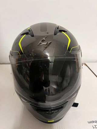 Casco Integral Scorpion + comunicador/radio