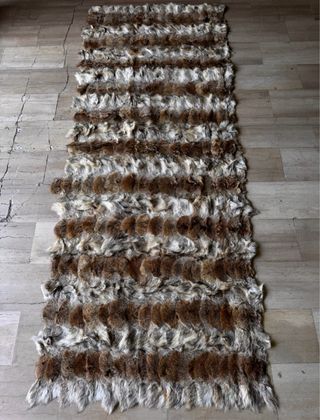 Wow! Tappeto / Coperta in vera pelle di coyote new