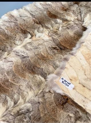 Wow! Tappeto / Coperta in vera pelle di coyote new