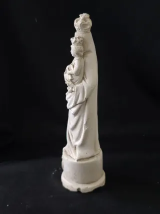 Virgen con Niño Olot Escayola 18cm Vintage