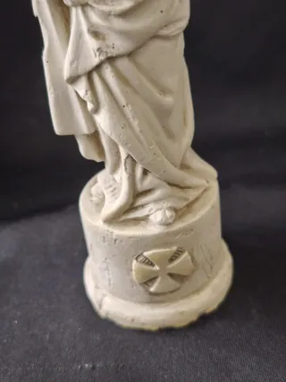 Virgen con Niño Olot Escayola 18cm Vintage