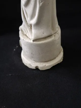Virgen con Niño Olot Escayola 18cm Vintage