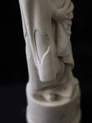 Virgen con Niño Olot Escayola 18cm Vintage