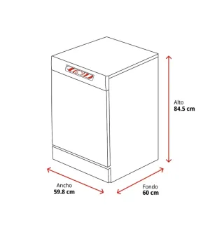 Lavavajillas Midea Blanco 60cm
