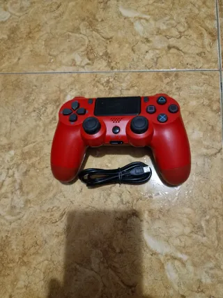 Mando PS4 Rojo + Cable.nuevo.