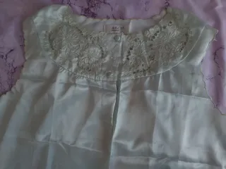 Conjunto camisón y bata satén T.42