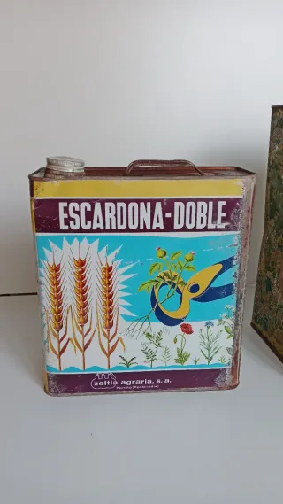 Antigua Lata Escardona Doble Zeltia Agraria.