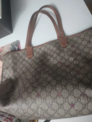 Borsa Gucci marrone con pochette